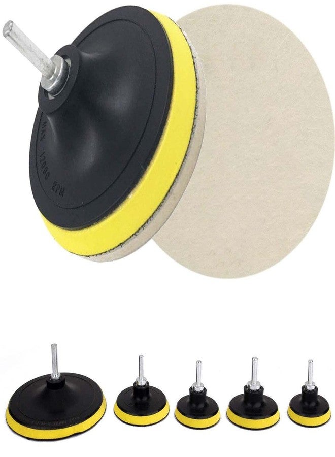 دي آي واي كرافتس مجموعة أدوات يدوية مكونة من قطعتين، وسادة دعم من اللباد مقاس 4 بوصات M10/14، وسادة دعم صواميل عالمية M10/14، وسادة تلميع وصقل مع مجفف (مجموعتان، وسادة دعم من اللباد مقاس 4 بوصات M10/14) - Image 1